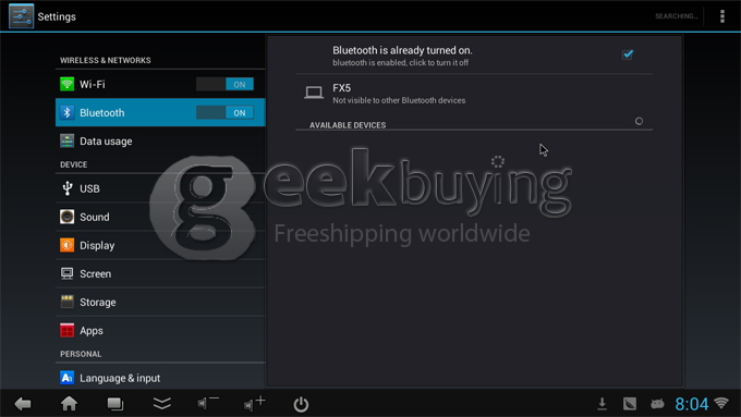 US Plug CX-803 II Android 4.1 Google TV Box Dual core Rk3066 2G RAM 8G w/ Bluetooth HDMI external Antenna White