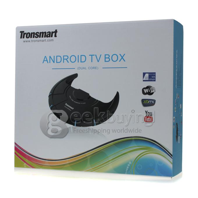 US Plugs Tronsmart Prometheus Dual Core 1.5GHz Amlogic M6 Android 4.2 Mini PC TV Box 1G/8G AV/HDMI/RJ45 Black