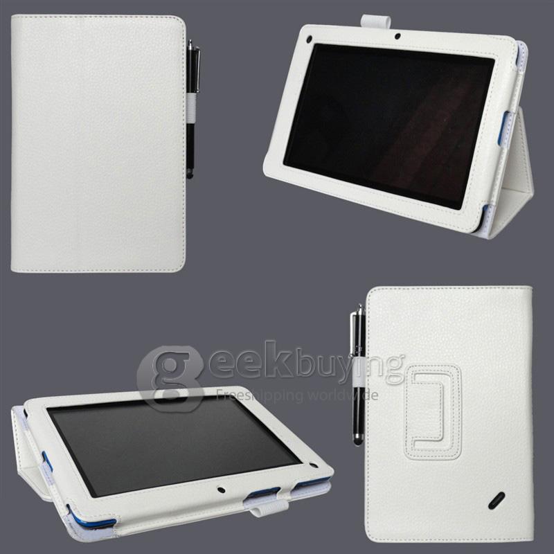 New Holder Stand Smart PU Leather Case Cover for Acer Iconia TAB B1-A71 White