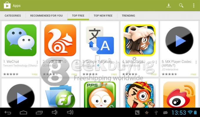 Q8S 7 inch Android 4.1 RK3066 Cortex-A9 Dual Core Capacitive Touch Screen 1024*600 512M RAM/4G ROM 1.6GHz Tablet PC - Black