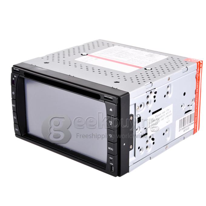 6.2 Inch 16:9 HD Digital Screen 800*480 2Din Fixed Panel Design Car DVD Player(,FM,Bluetooth,AV,TV,For IPOD,MP3)