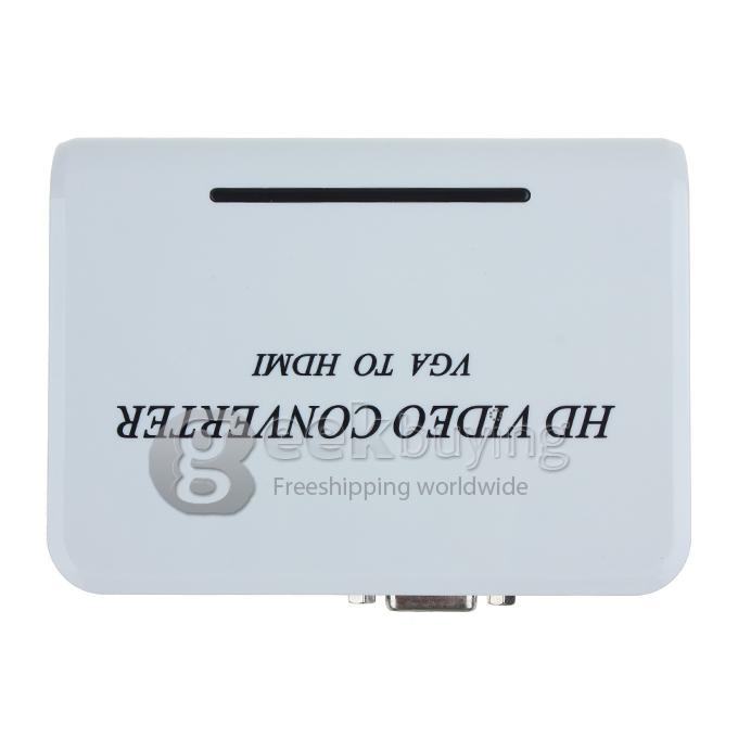 Audio VGA to HDMI Video HD HDTV Converter Box 1080P 