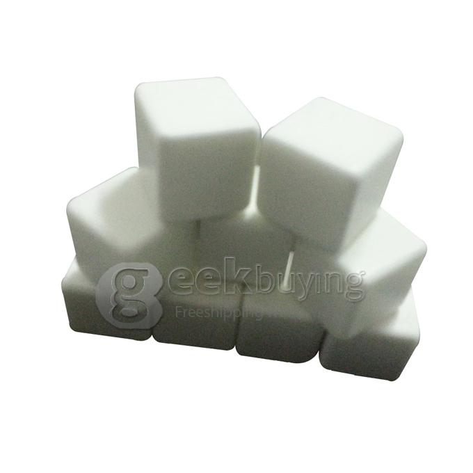 Teroforma's Whiskey Stones Ceramic Stone Ice Cubes Wine Bev Chillers  9pcs/set