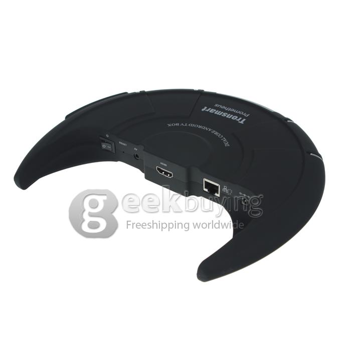 US Plugs Tronsmart Prometheus Dual Core 1.5GHz Amlogic M6 Android 4.2 Mini PC TV Box 1G/8G AV/HDMI/RJ45 Black