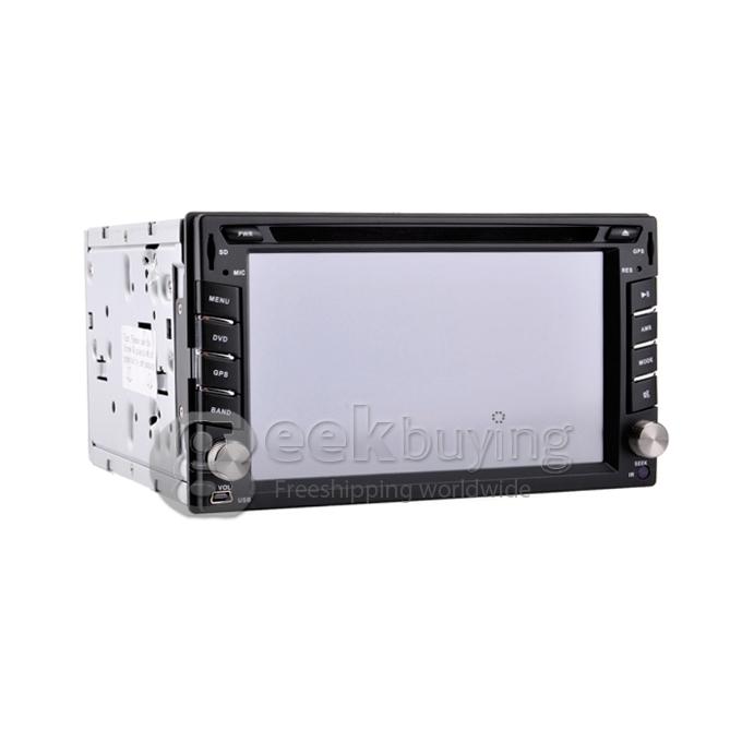 6.2 Inch 16:9 HD Digital Screen 800*480 2Din Fixed Panel Design Car DVD Player(,FM,Bluetooth,AV,TV,For IPOD,MP3)