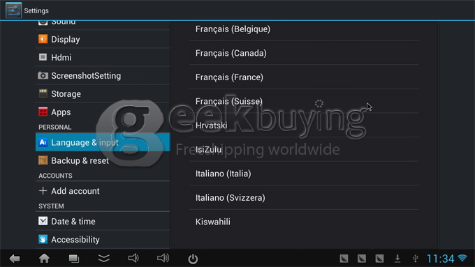 CX-919 RK3188T Quad Core ARM Cortex A9 1.4Ghz Android 4.1 Mni PC TV Box 2G/8G Bluetooth/HDMI Black