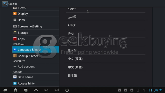 CX-919 RK3188T Quad Core ARM Cortex A9 1.4Ghz Android 4.1 Mni PC TV Box 2G/8G Bluetooth/HDMI Black