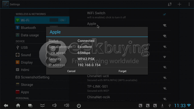 CX-919 RK3188T Quad Core ARM Cortex A9 1.4Ghz Android 4.1 Mni PC TV Box 2G/8G Bluetooth/HDMI Black