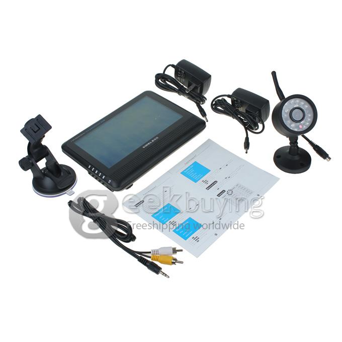 7 Inch HD LCD Screen 1CH Digital Wireless Night Vision Camera Office/Baby Monitor DVR Monitoring System