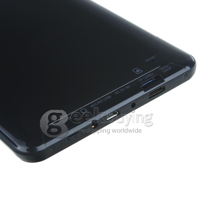 Q8S 7 inch Android 4.1 RK3066 Cortex-A9 Dual Core Capacitive Touch Screen 1024*600 512M RAM/4G ROM 1.6GHz Tablet PC - Black