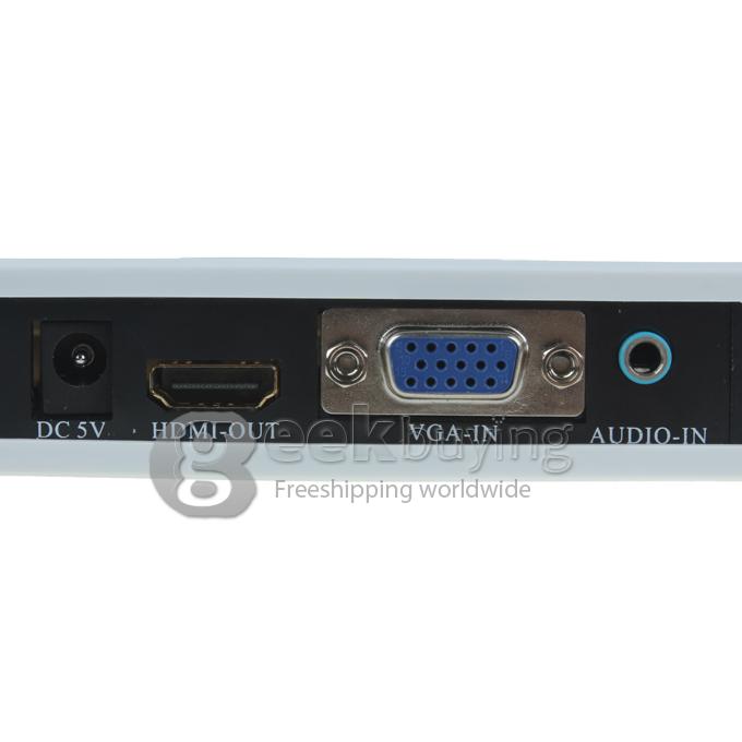 Audio VGA to HDMI Video HD HDTV Converter Box 1080P 