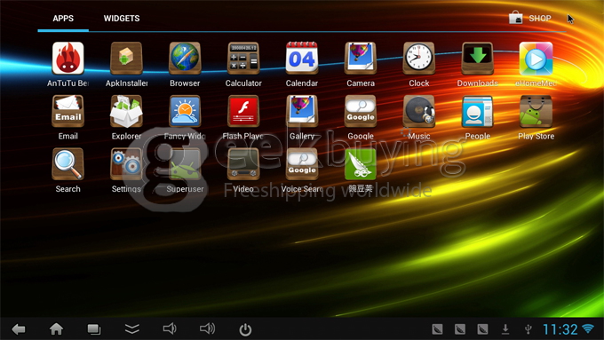 CX-919 RK3188T Quad Core ARM Cortex A9 1.4Ghz Android 4.1 Mni PC TV Box 2G/8G Bluetooth/HDMI Black