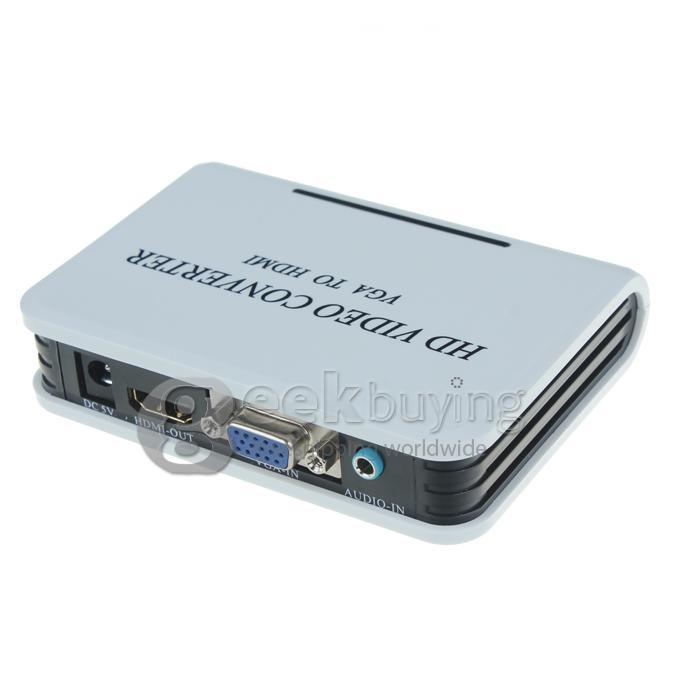 Audio VGA to HDMI Video HD HDTV Converter Box 1080P 