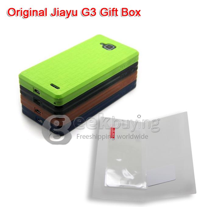 Original Jiayu G3 Gift Box with  Silicon Case Cover and  Screen Protector