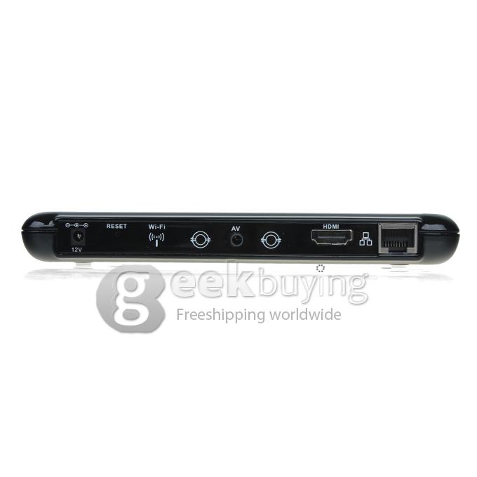 US Plug GM6 Amlogic M6 Dual Core 1.5GHz Android 4.2 Mini PC TV BOX 1G/4G AV/HDMI/RJ45 Black