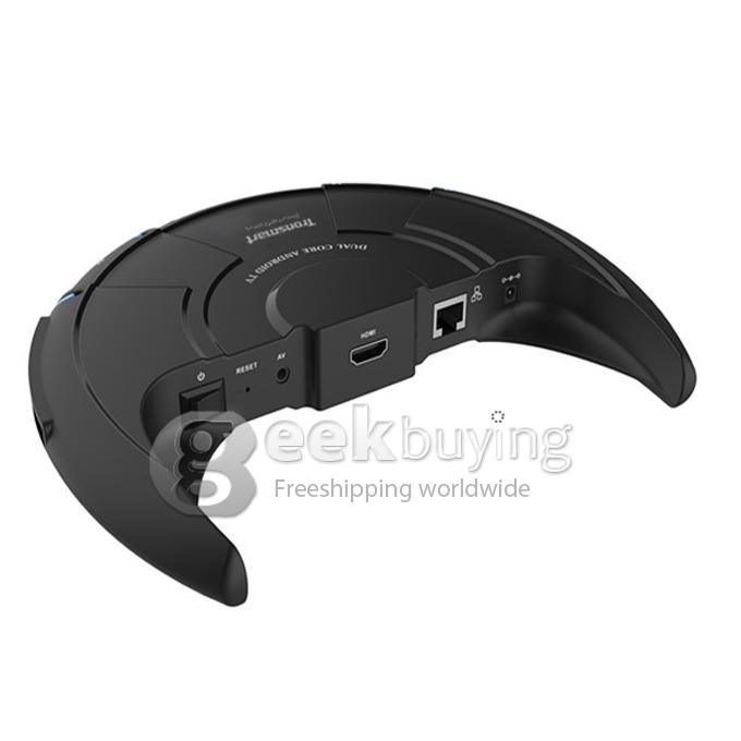 US Plugs Tronsmart Prometheus Dual Core 1.5GHz Amlogic M6 Android 4.2 Mini PC TV Box 1G/8G AV/HDMI/RJ45 Black
