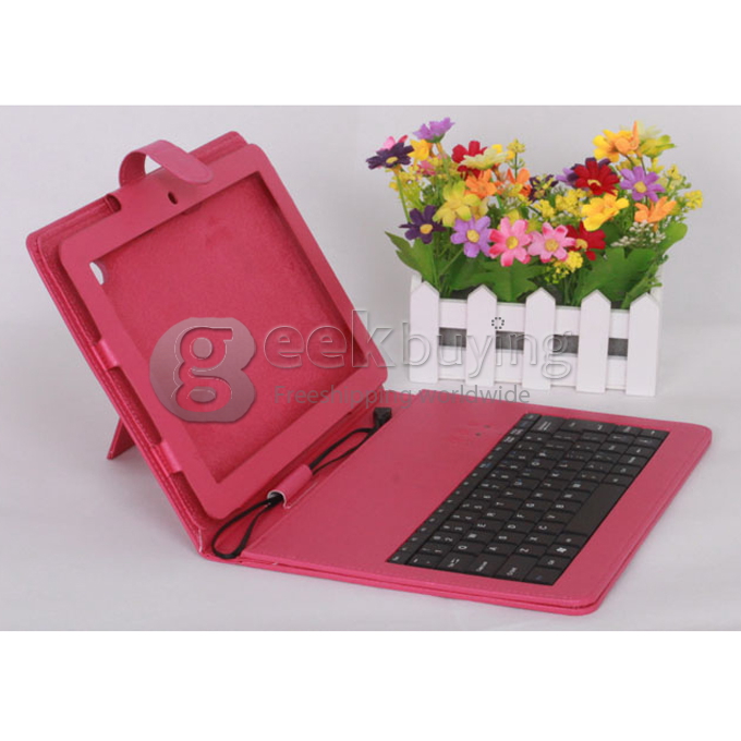 Special Keyboard Leather Case Cover for Cube U30 Dual Core/U30GT2 Quad Core Red