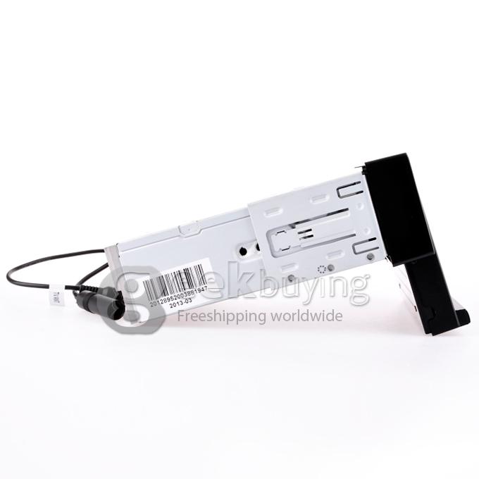 7 Inch 16:9 HD Digital Screen 800*480 1Din Slide Panel Design Car DVD Player(FM,Bluetooth,AV,For IPOD,MP3) 