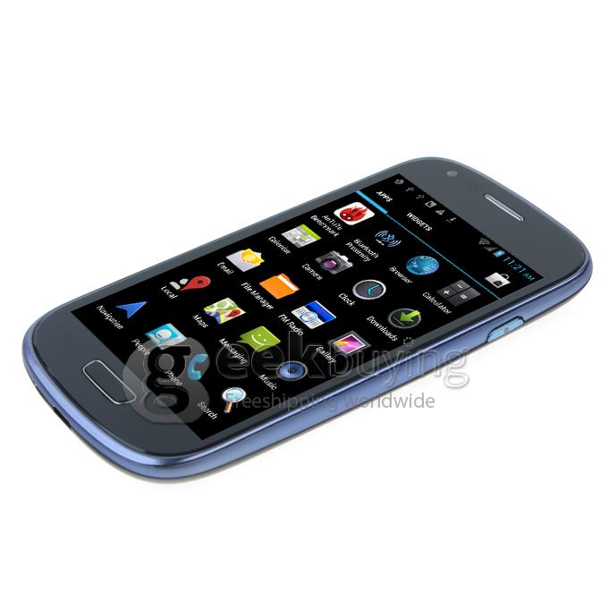 HDC GT-i8190 4.0 Inch WVGA Capacitive Screen MTK6577 Dual Core Smart Phone Android 4.1 OS 5.0MP Camera-Blue