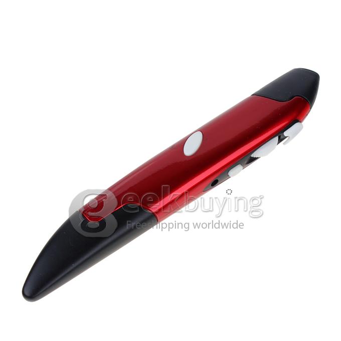 IPazzPort KP-810-26 2.4G Wireless Mini Pen Mouse, Red