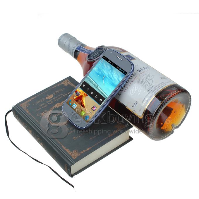 HDC GT-i8190 4.0 Inch WVGA Capacitive Screen MTK6577 Dual Core Smart Phone Android 4.1 OS 5.0MP Camera-Blue