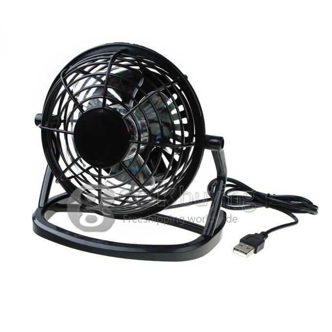 Mini 360-Degree Rotating PC Cooler Ultra Quiet Cooling Desk USB Fan