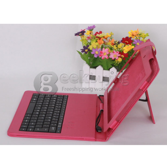 Special Keyboard Leather Case Cover for Cube U30 Dual Core/U30GT2 Quad Core Red
