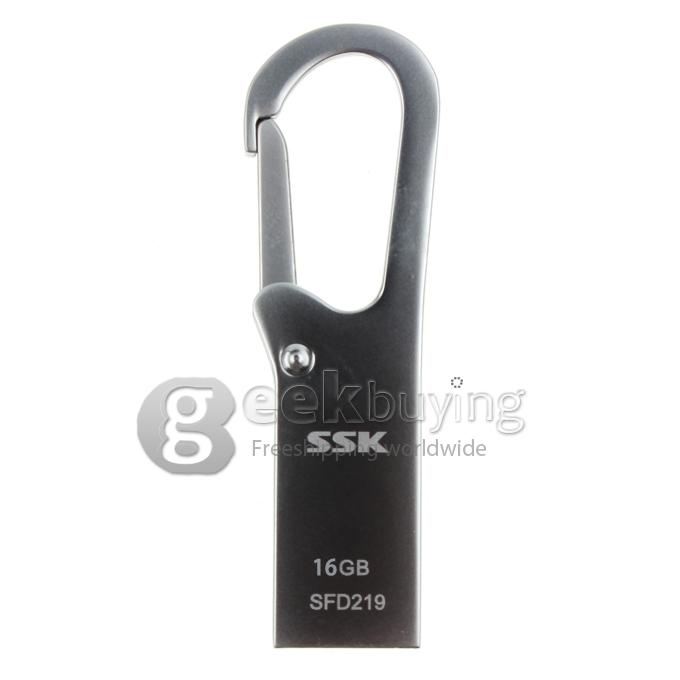 SSK 16GB USB 2.0 USB Flash Drive Flash Disk U Disk With Clip