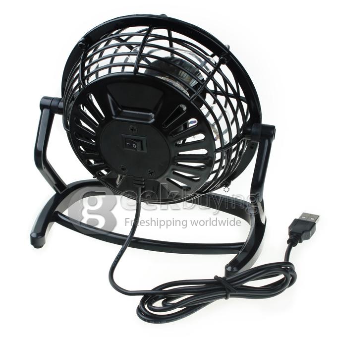 Mini 360-Degree Rotating PC Cooler Ultra Quiet Cooling Desk USB Fan
