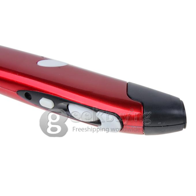 IPazzPort KP-810-26 2.4G Wireless Mini Pen Mouse, Red