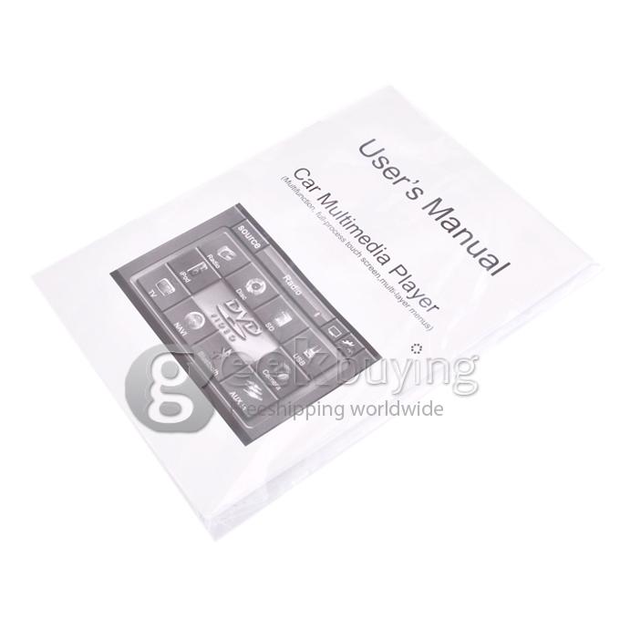 7 Inch 16:9 HD Digital Screen 800*480 1Din Slide Panel Design Car DVD Player(FM,Bluetooth,AV,For IPOD,MP3) 
