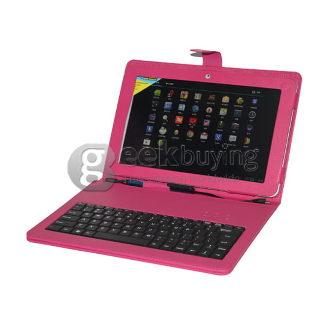 Special Keyboard Leather Case Cover for Cube U30 Dual Core/U30GT2 Quad Core Red