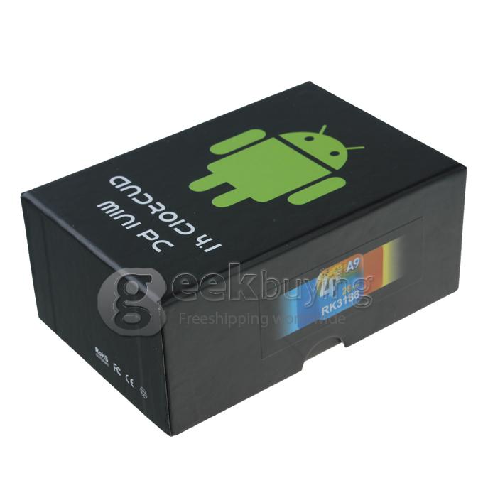 MK809III Quad-Core Google Android 4.2 RK3188T 1.4GHz Mini TV BOX Dongle HDMI HDD Player 2G/8G 1080P Bluetooth Wifi Black 