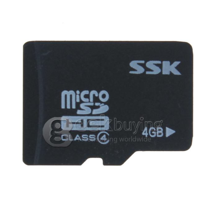 (SSK) High Speed 4GB Micro SDHC TF Flash Memory Card Class 4