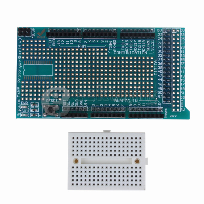 New Prototype Shield ProtoShield V3 + Mini Bread Board For Arduino MEGA