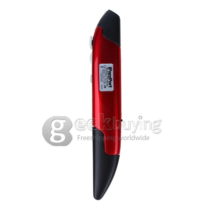 IPazzPort KP-810-26 2.4G Wireless Mini Pen Mouse, Red