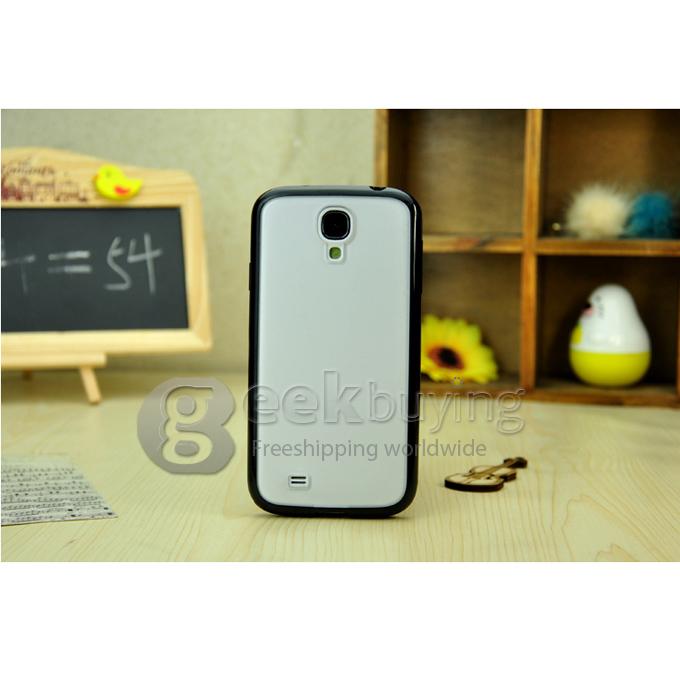 Slim Fit Gel Skin Soft Hard Hybrid Case Cover for Samsung Galaxy S4 S4 i9500-Black