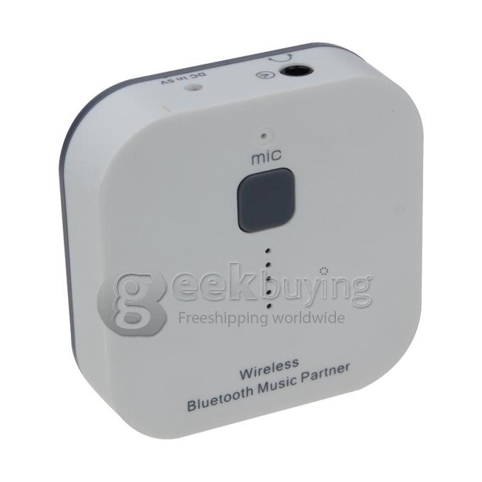 Wireless Bluetooth 3.0 Music Partner Receiver with 3.5mm Port Handsfree for iPad iPhone Mobile Phone