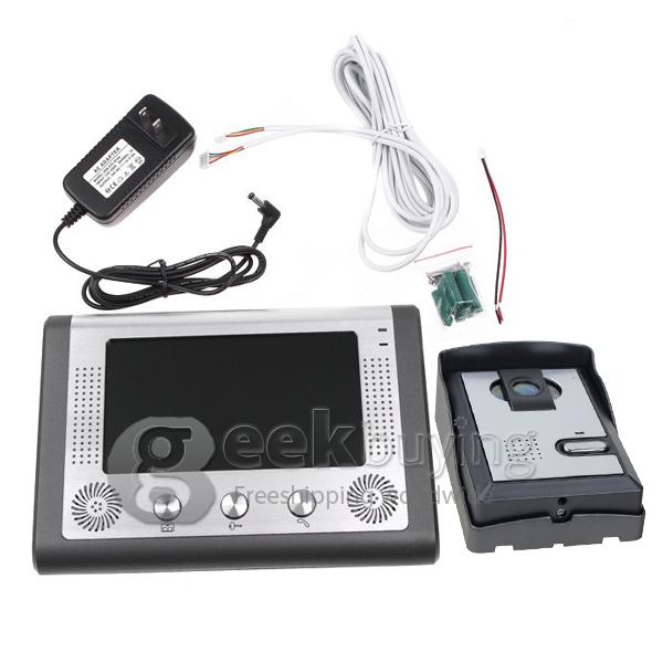 7 Inch Video Door Phone Doorbell Kit 1-Camera 1-Monitor (Calls, Intercom, Unlock, Monitor, Night Vision) - SY801MA11