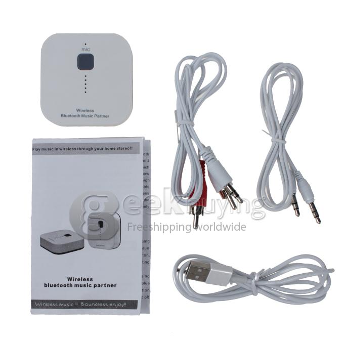 Wireless Bluetooth 3.0 Music Partner Receiver with 3.5mm Port Handsfree for iPad iPhone Mobile Phone