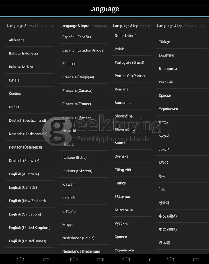 R50 RK3188 Quad Core Android 4.2 OS 10.1 inch Tablet PC Capacitive Touch Screen 1280*800 1BG/8GB Dual Cameras with Bluetooth