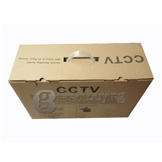 H.264 1/4' Color CMOS Weatherproof Surveillance DVR Kit with 24 LEDs 480TV Lines 3.6mm Lens 4CH CCTV Camera System