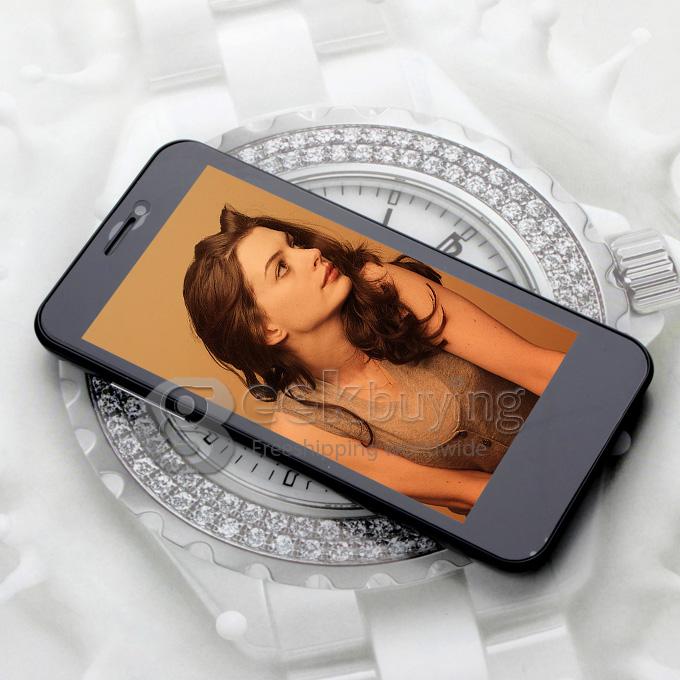 Cubot GT99 MTK6589 Quad Core 1.2GHz 4.5Inch Android 4.2 OS Smartphone 1GB RAM 4GB ROM HD Screen 12.0MP Camera with 3G/GPS-Black