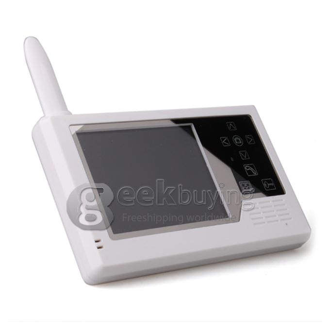 2.4GHz Wireless 3.5 TFT Doorbell Door Phone Intercom System(Calls, Intercom, Unlock, Monitor, Night Vision) - White