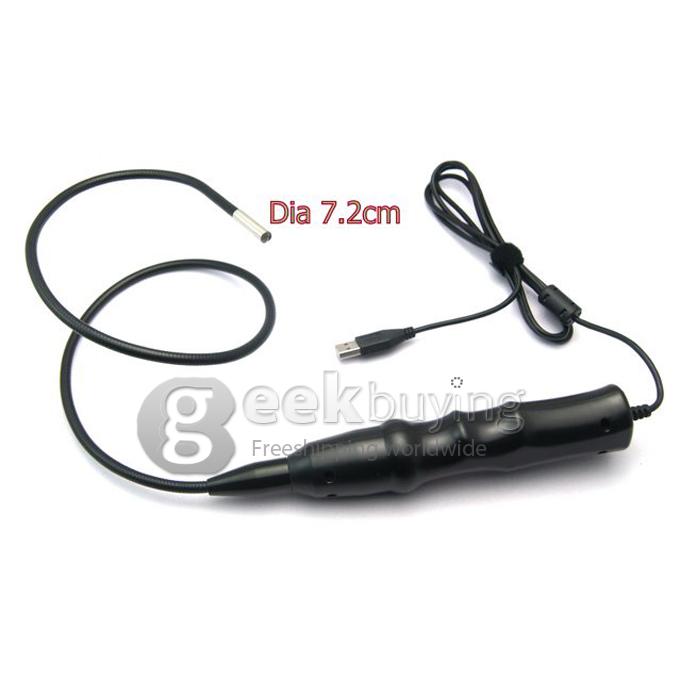 EN-07A 7.2mm Inspection Camera USB 2.0 Digital Waterproof Endoscope with 6 LED Adjustable Brightness
