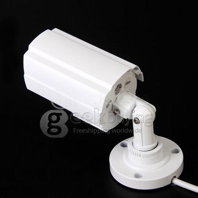 H.264 1/4' Color CMOS Weatherproof Surveillance DVR Kit with 24 LEDs 480TV Lines 3.6mm Lens 4CH CCTV Camera System