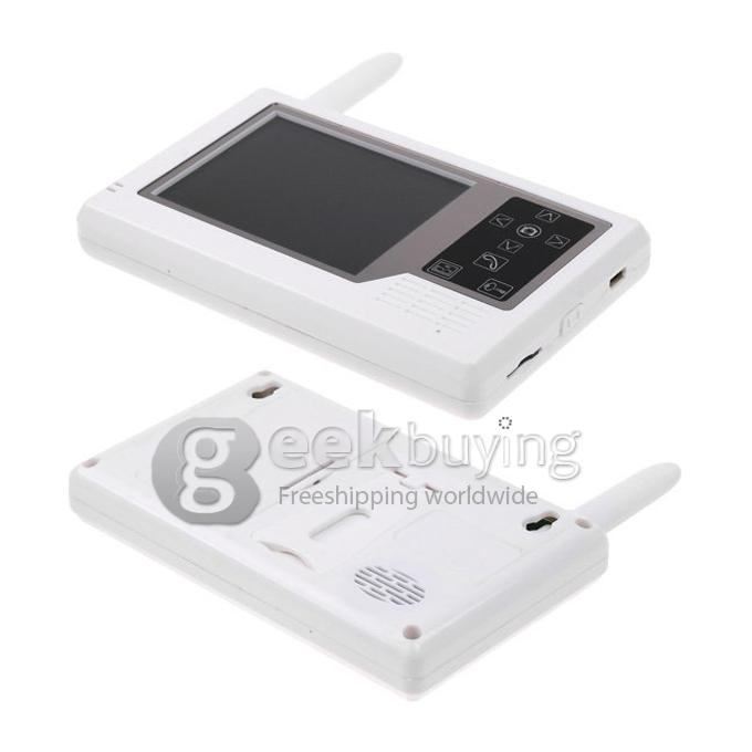2.4GHz Wireless 3.5 TFT 1V2 Doorbell Door Phone Intercom System(Calls, Intercom, Unlock, Monitor, Night Vision) - White
