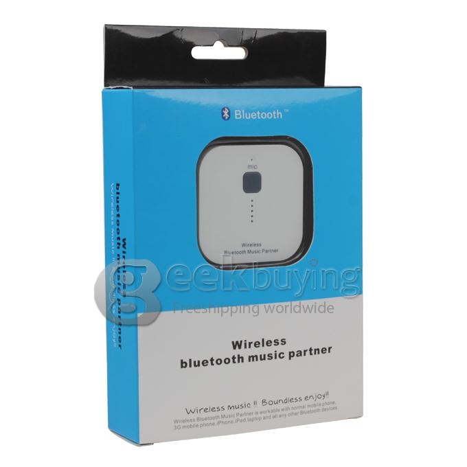 Wireless Bluetooth 3.0 Music Partner Receiver with 3.5mm Port Handsfree for iPad iPhone Mobile Phone
