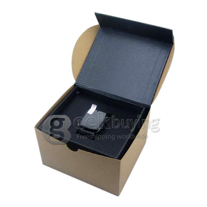Ultra-Thin Steel Watch Phone GD910i Quad-Band/Bluetooth/Java/1.3MP Camera-Black