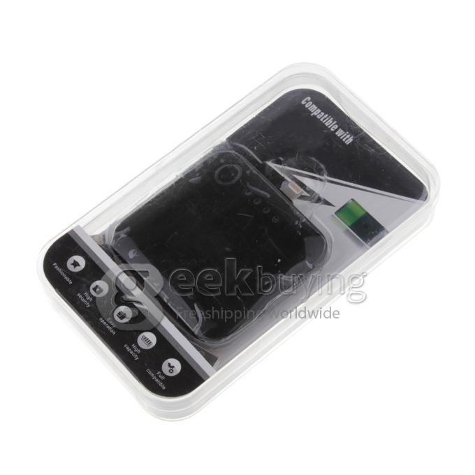 Portable 2200mAh External Battery Portable Charger Power Bank for iPhone 5S 5C 5 - Black